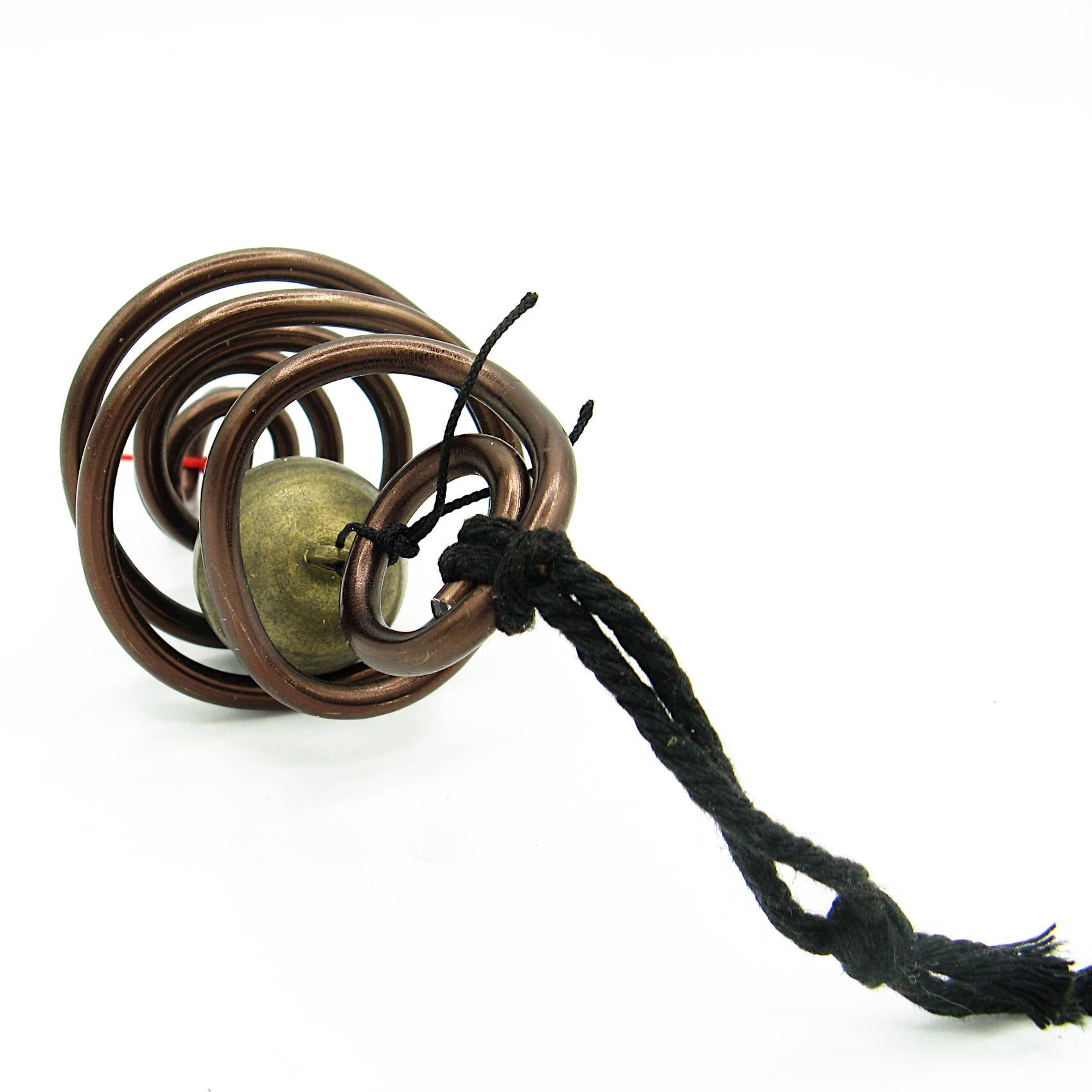 Witch's Bell: Spirals and Raw Quartz - Handcrafted