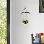 Witch's Bell: Twig, Beads, Chains - Handcrafted