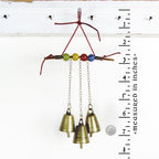 Witch's Bell: Twig, Beads, Chains - Handcrafted