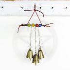 Witch's Bell: Twig, Beads, Chains - Handcrafted