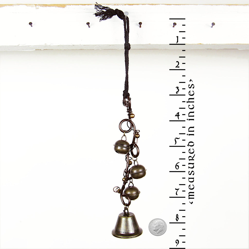 Vine-like Witch's Bell with Sleigh Bells - Handcrafted