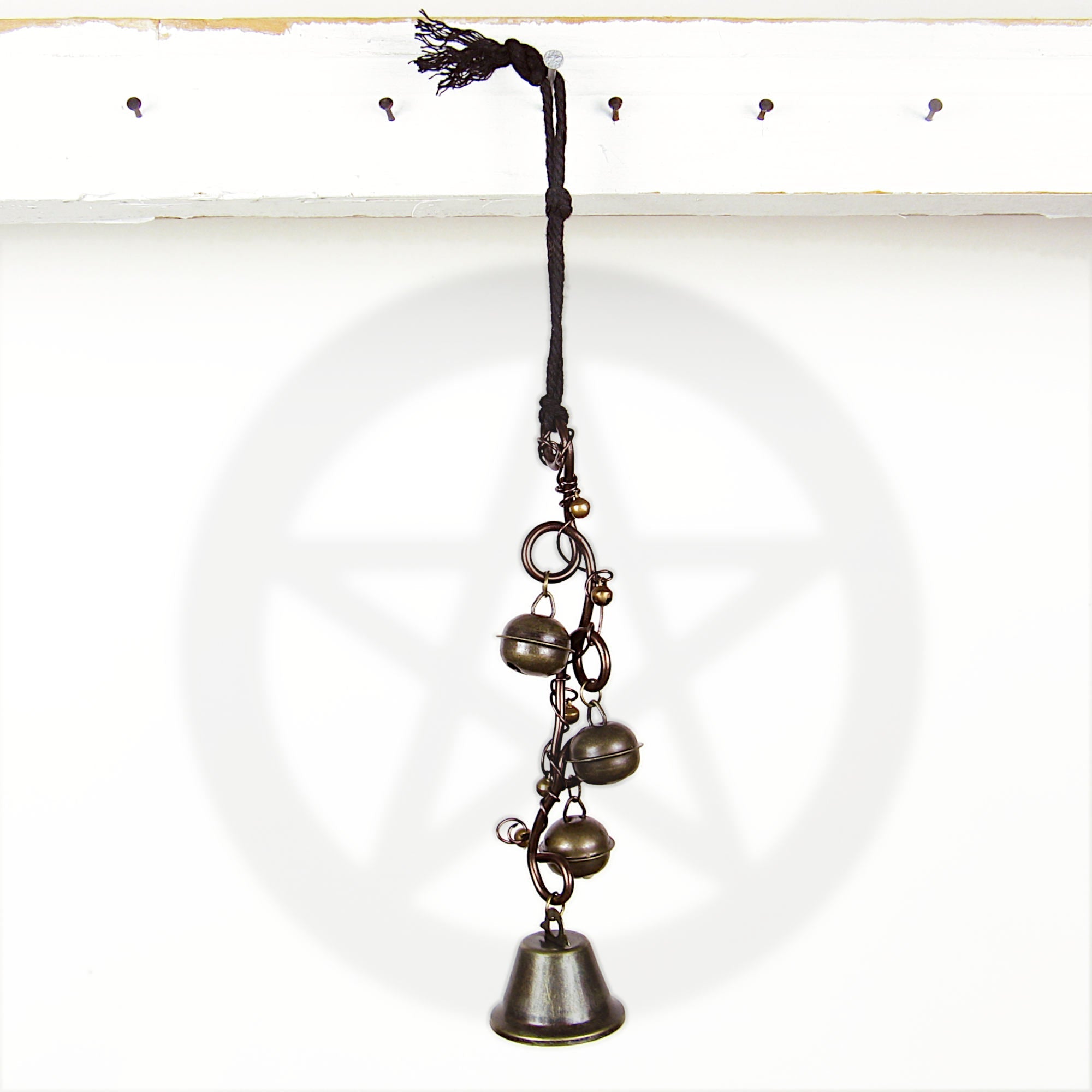 Vine-like Witch's Bell with Sleigh Bells - Handcrafted