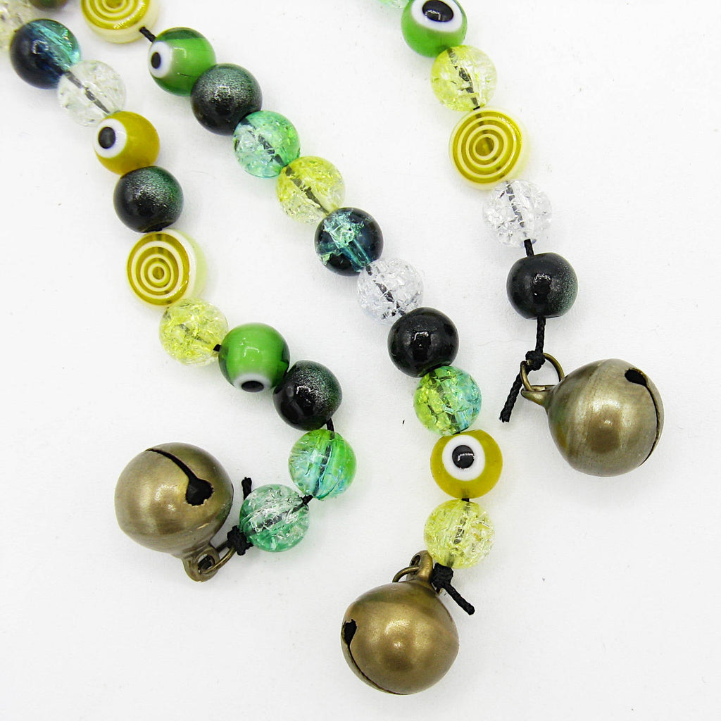 Witch's Bell / Suncatcher / Talisman with Glass Beads - Handcrafted