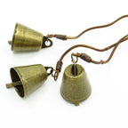 Witch's Bell: 3 Bells on Vines with Glass Beads