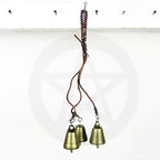 Witch's Bell: 3 Bells on Vines with Glass Beads
