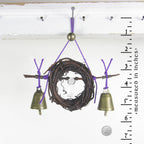 Witch's Bell Wreath Quartz Point Purple - Handcrafted