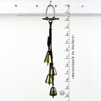 Five Tapered Witch's Bells on Black Twine - Handcrafted