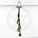 Five Tapered Witch's Bells on Black Twine - Handcrafted