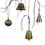 Witch's Bell with Willowy Branch and 5 Different Bells - Handcrafted