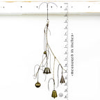 Witch's Bell with Willowy Branch and 5 Different Bells - Handcrafted