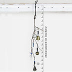 Witch's Bell: Branch, Pentagram, Evil Eye, Quartz, & Kyanite - Handcrafted