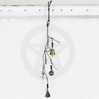 Witch's Bell: Branch, Pentagram, Evil Eye, Quartz, & Kyanite - Handcrafted