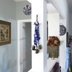 Witch's Bell: Batik Strips, Protective Evil Eye and Twig - Handcrafted