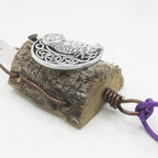 Witch's Bell with Owl Charm & Quartz Point - Handcrafted