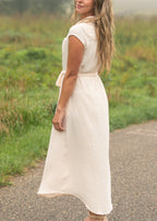 Willow Blush Pink Cotton Gauze Midi Dress