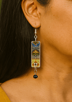 Talavera Tile Inspired Earrings