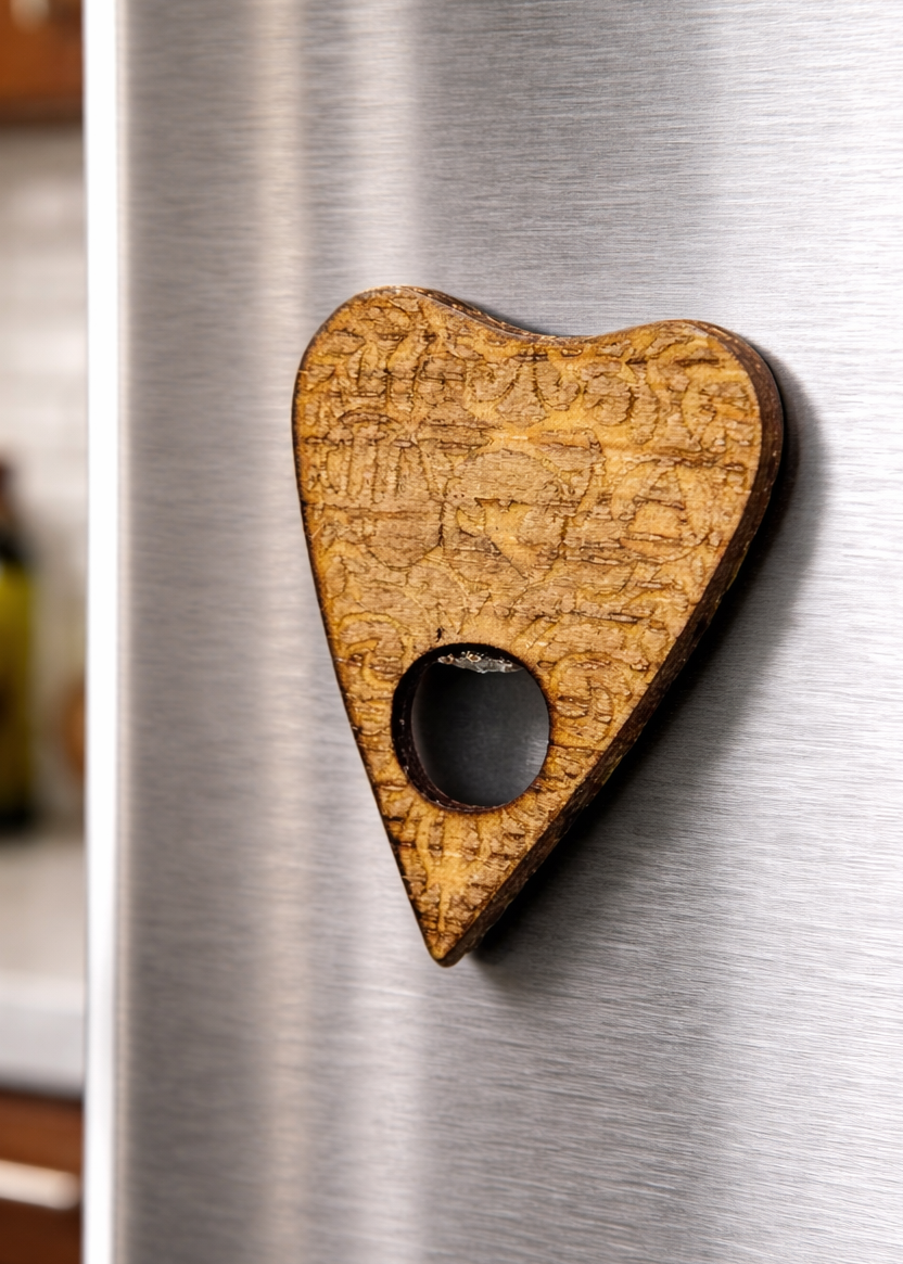 Small Planchette Wooden Magnet